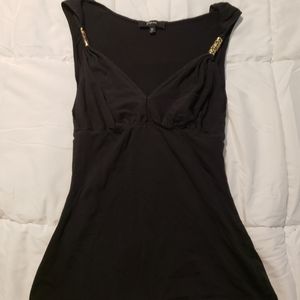 3/10 Black Express Top, Size XS, Gold Accent